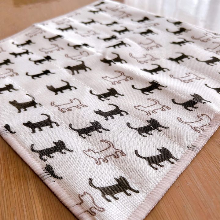 1.かや織りふきん