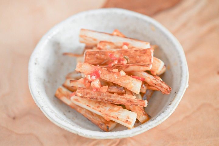 長芋のぺペロン炒め