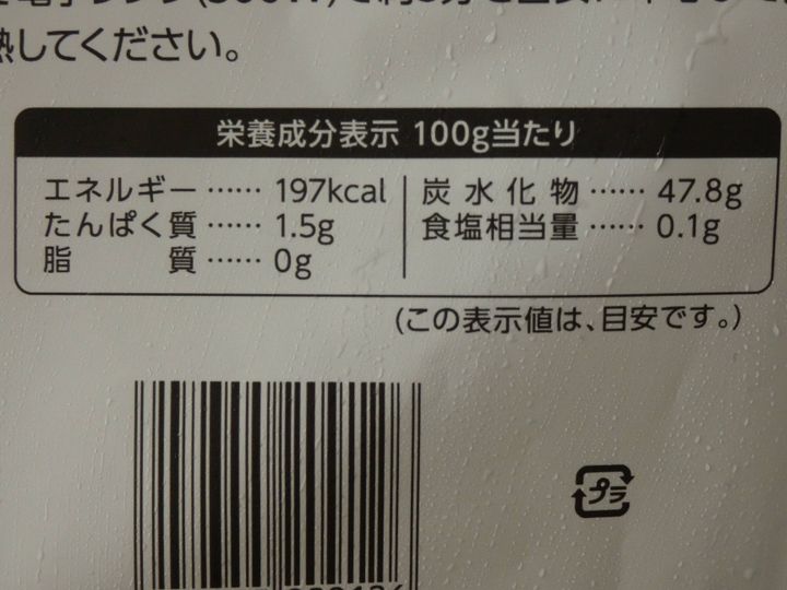 栄養成分表示