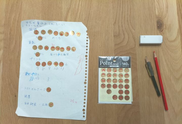 セリア Pointシールご褒美シール セリア購入品