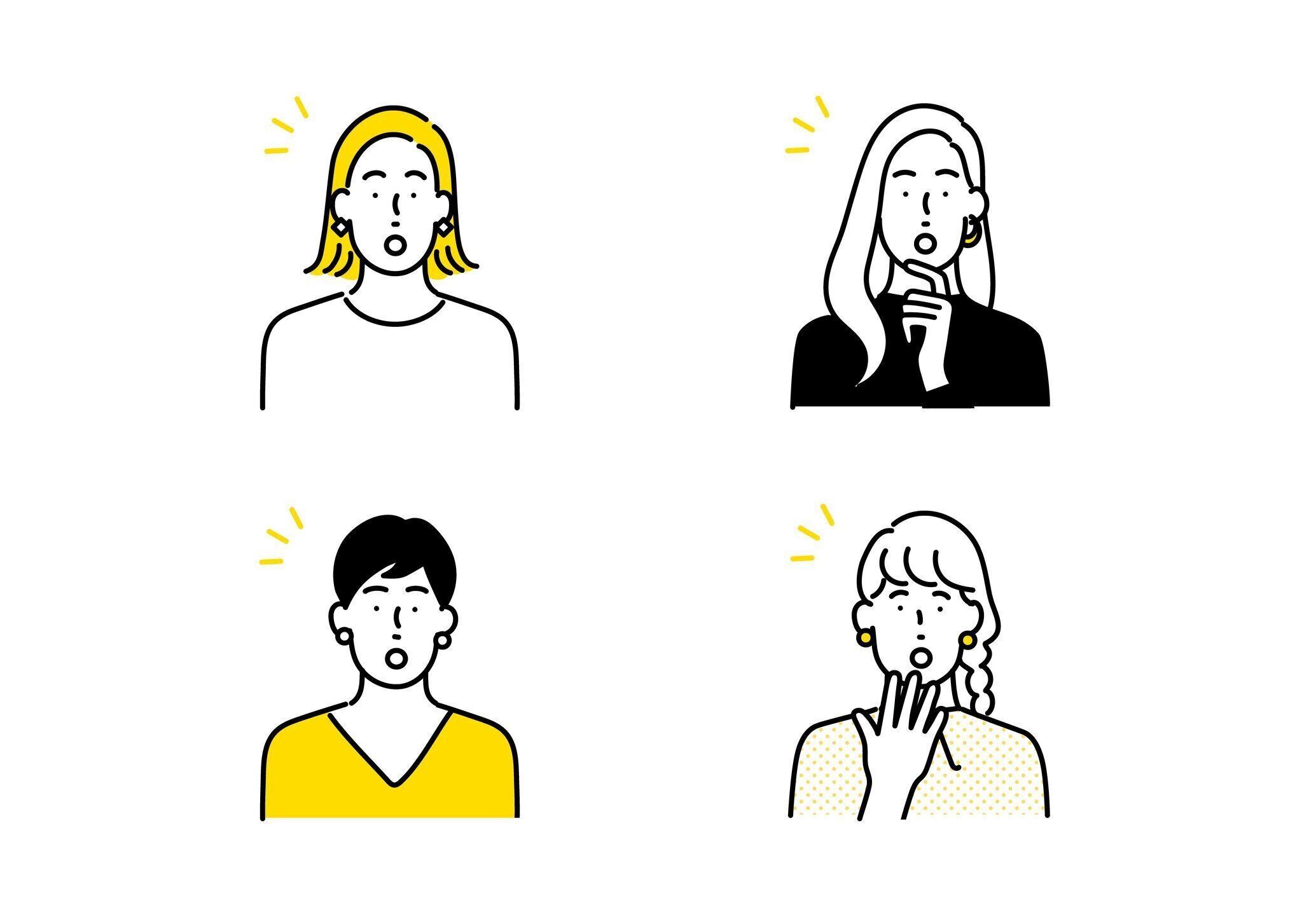 人のアバターアイコンセット