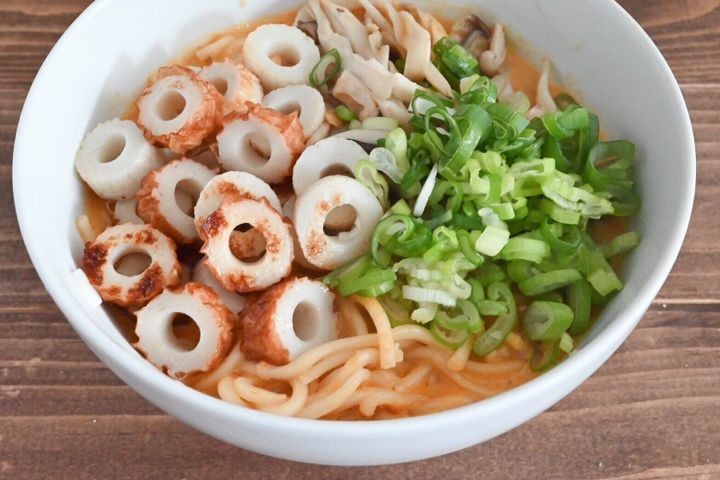 完成したラクサラーメン