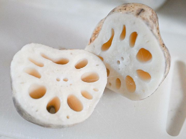 れんこんの断面