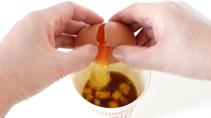 カップヌードル茶碗蒸し