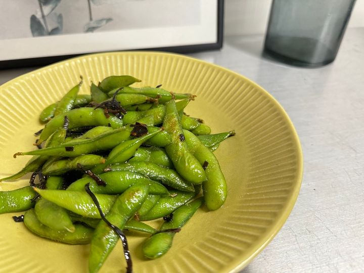 枝豆は焼き目を少しつけるのがポイント