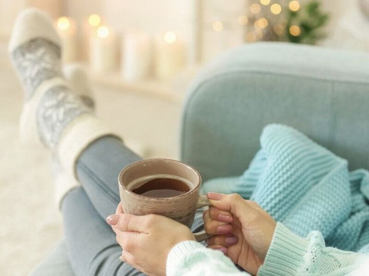 リラックスした女性