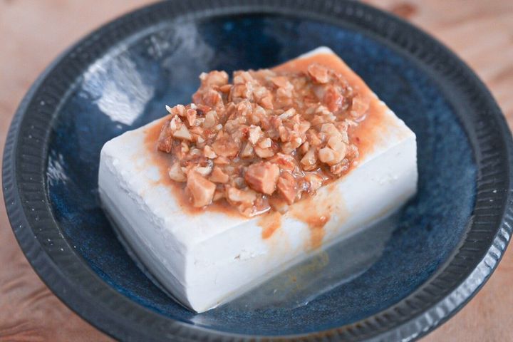 豆腐の台湾風胡麻だれ