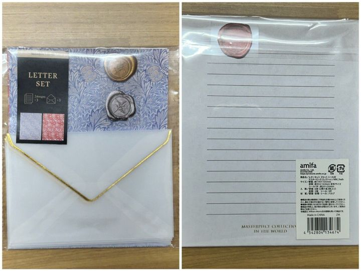 セリア ウィリアムモリス レターセット