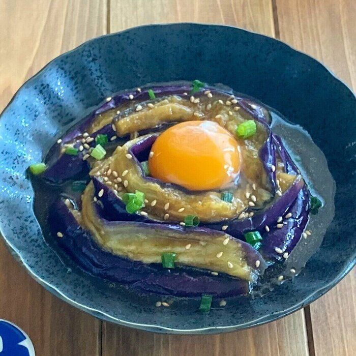 【これだけでナスが大変身！】 簡単リッチに楽しむ　『ナスのとろとろユッケ風 』