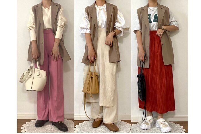 【しまむら祭】770円テーラードジレならトレンド感も体型カバーも叶う！