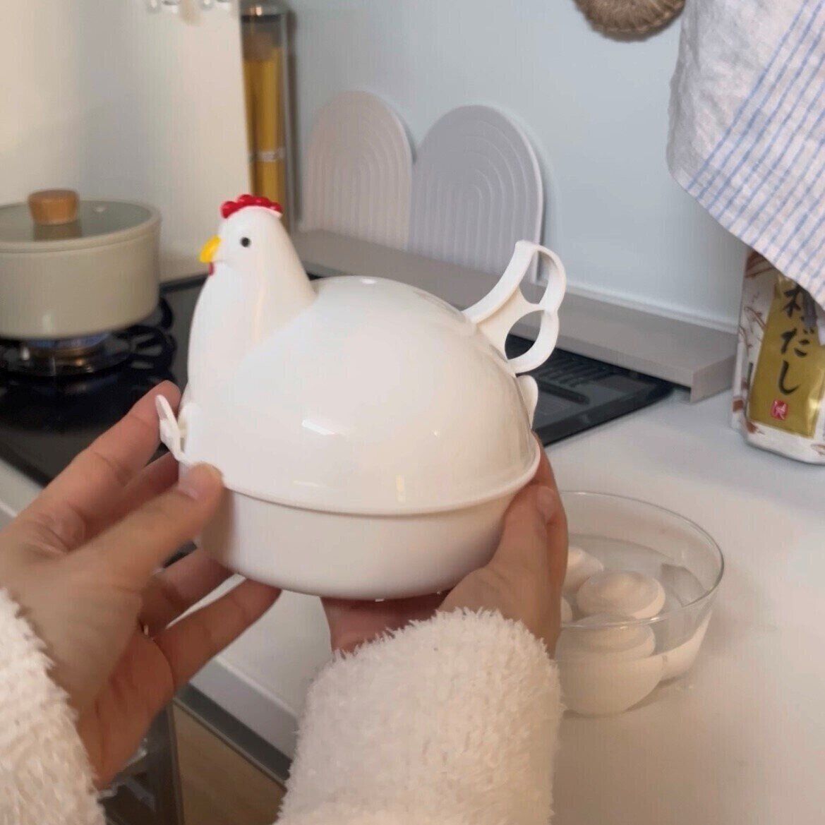 【楽天】SNSで話題！電子レンジで簡単にゆでたまごが作れる便利なアイテム！