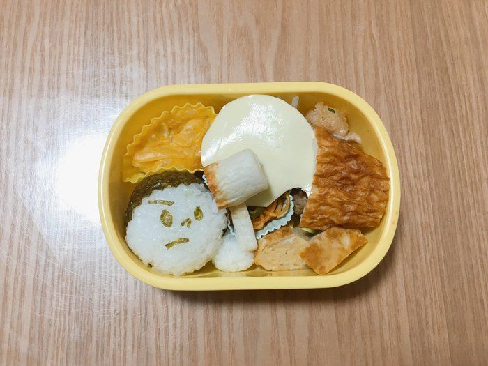 【年少弁当】1月「餅つき」デコ弁