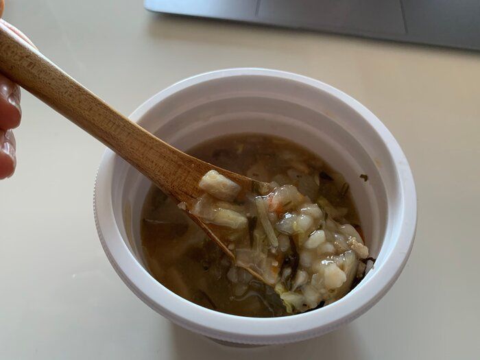 セブンイレブンの具沢山スープがかなりツボ！