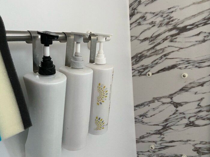 浴室を「つるし収納」で掃除をもっとカンタンに！