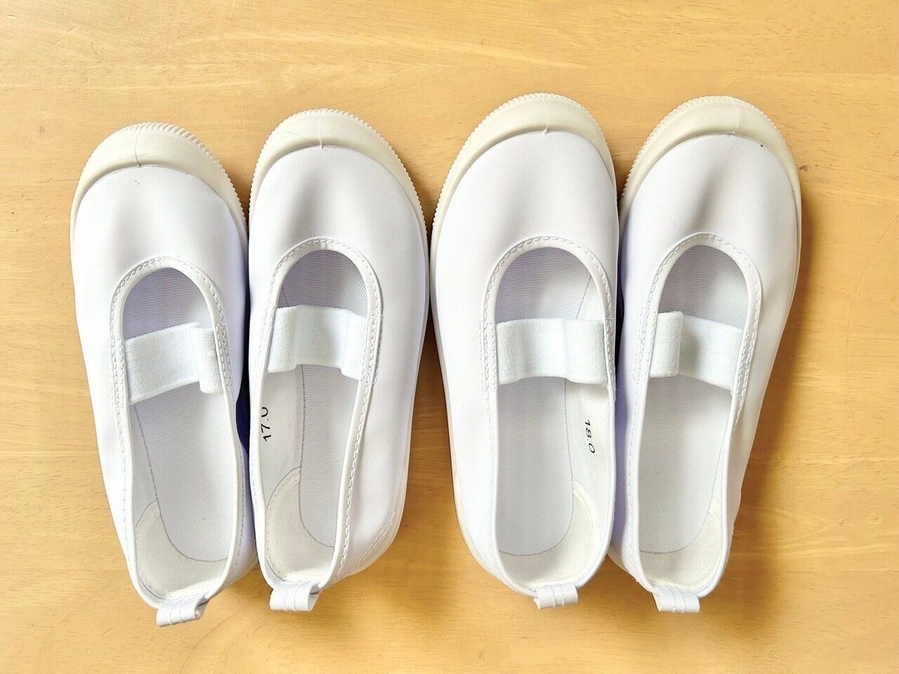 【おうちルール】防災準備にも◎子どもの上履きはワンサイズ上を常にストック！