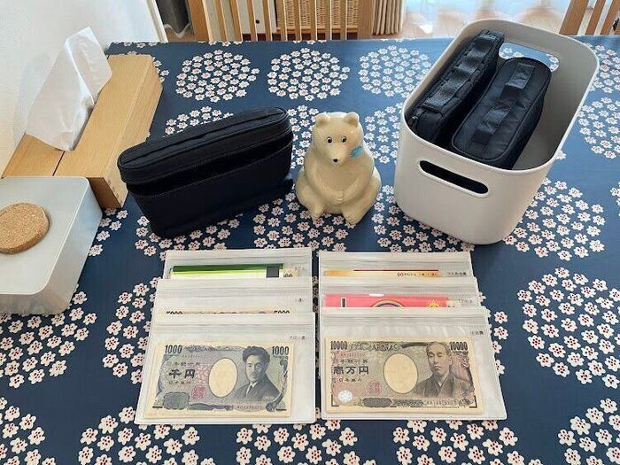 【無印】振り分け家計管理にぴったりな片面クリアケース