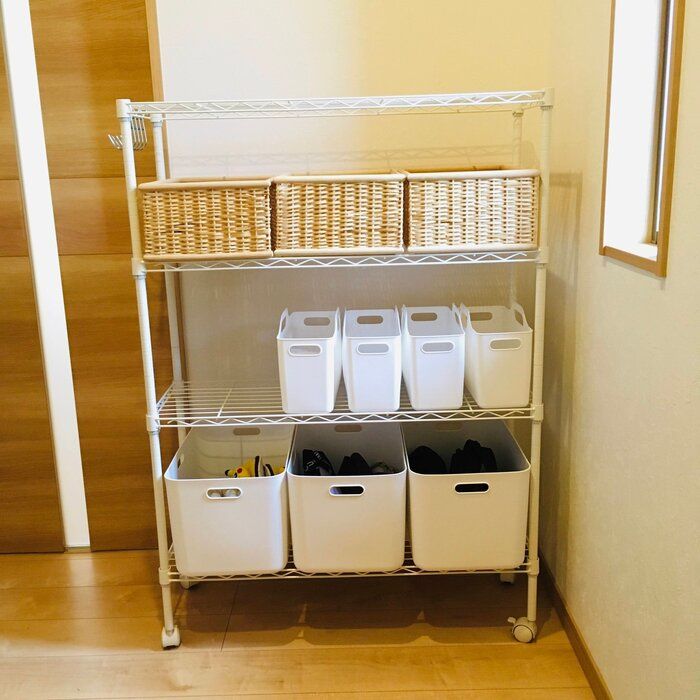 【ニトリ驚きの収納力！】溢れる大量のモノがスッキリ収まった！