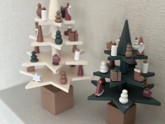 【3COINS】狭い家でも可愛く飾れる！スリコの木組のツリーがお値段以上すぎて感動！