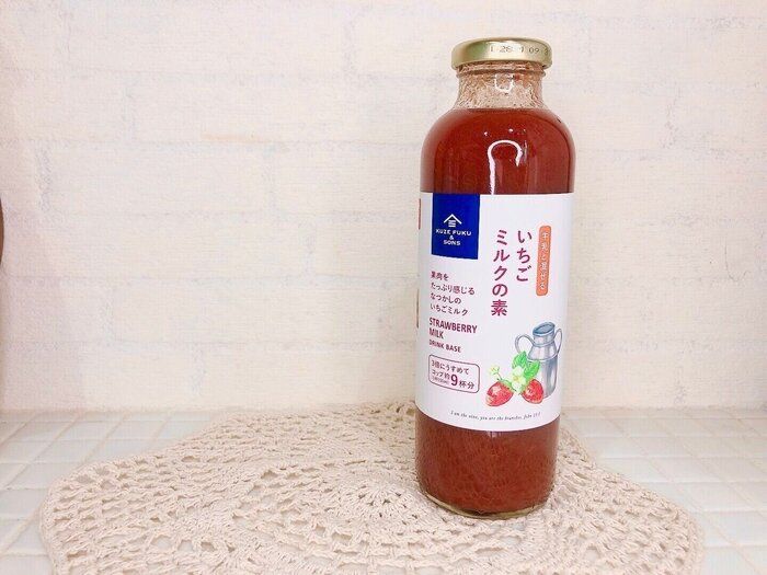 【久世福商店】大人気！いちごミルクの素を使用したおすすめアレンジ！