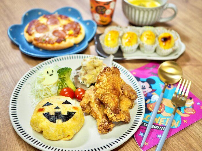 【簡単にハロウィン気分を】ハロウィンご飯