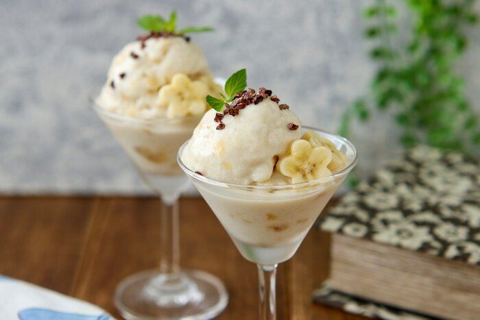 【砂糖不使用・材料3つ】フローズンバナナヨーグルトの作り方