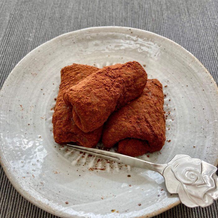 カフェタイムや自分チョコにも！簡単もちもち「チョコもち」