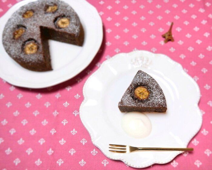 ホットケーキミックスで超簡単！【バナナの濃厚ガトーショコラ】のつくり方