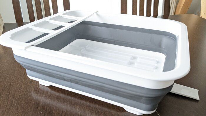 【ワッツ】食器のつけ置きも水切りもこれ1つ！買ってよかった『折りたためる水切りバスケット』