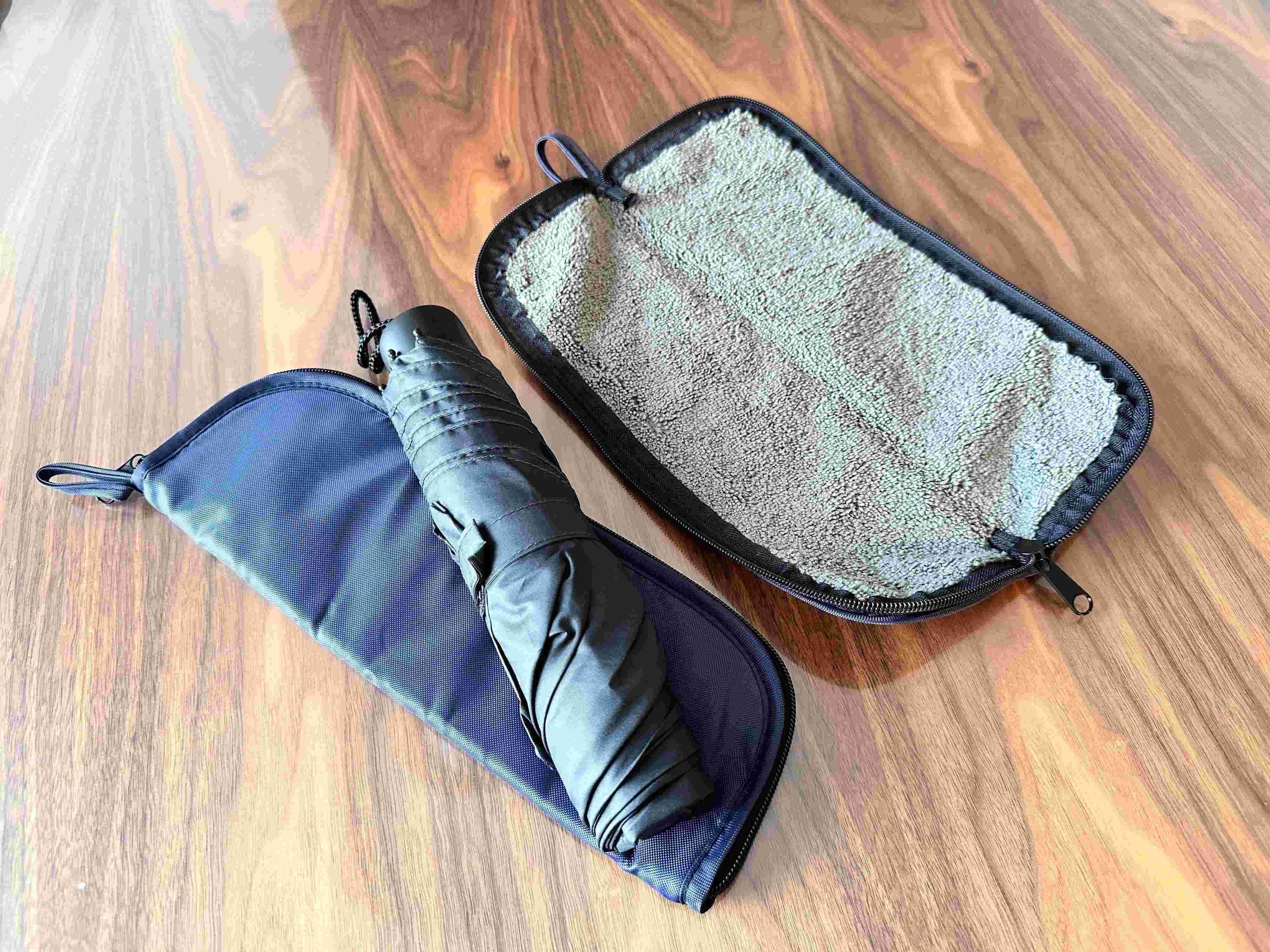 【ダイソー】110円で購入できることにびっくり！男女問わず持ち歩けるシンプルな折りたたみ傘収納袋