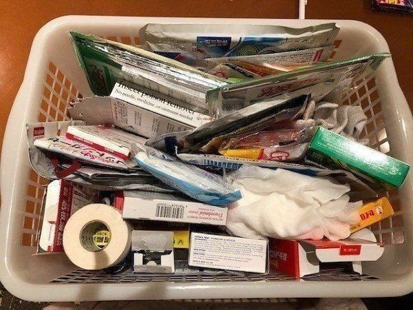 救急箱の整理前