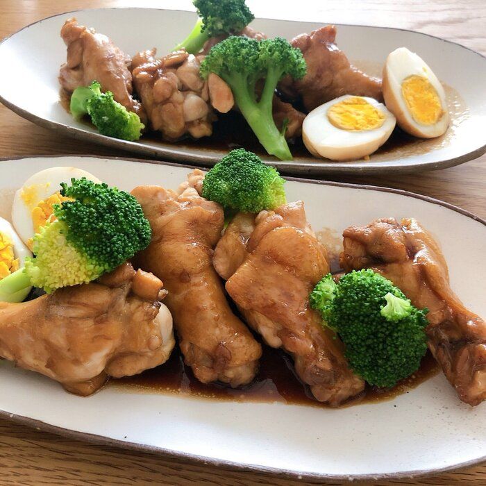 お値打ちな鶏手羽元でこっくりサッパリ煮！