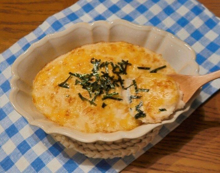 ホワイトソース不要！【長芋の明太チーズグラタン】のつくり方