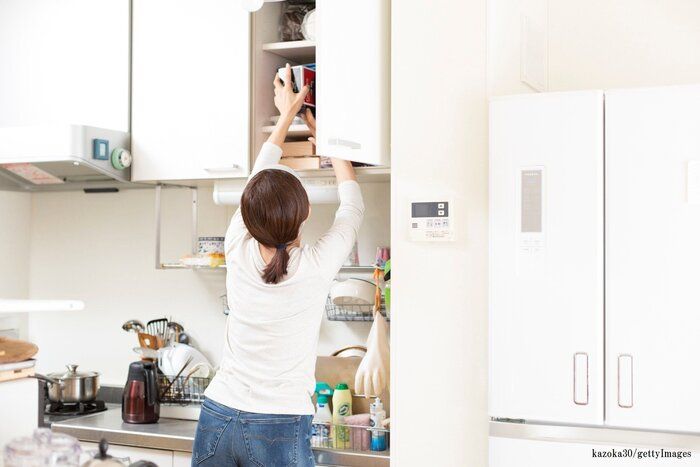 【キッチンの収納スペースが足りない】予算2000円！６人家族の我が家の解決方法♡