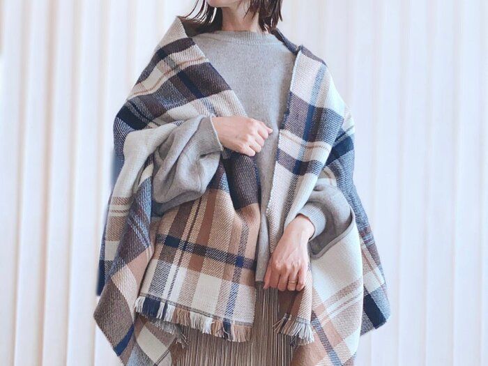 【しまむら】ポンチョにもなる？！万能すぎるマルチストール