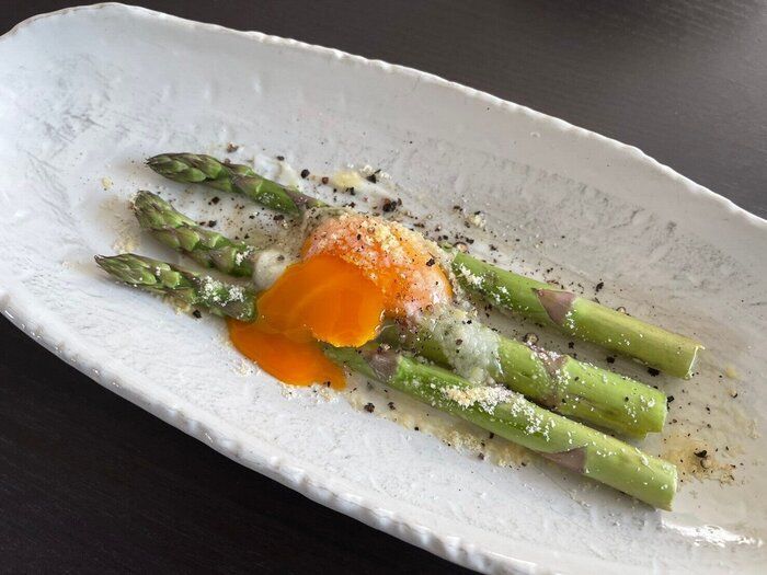 とろっと卵が美味しいソース 下茹でなし 材料３つ アスパラ卵チーズ焼き サンキュ Style