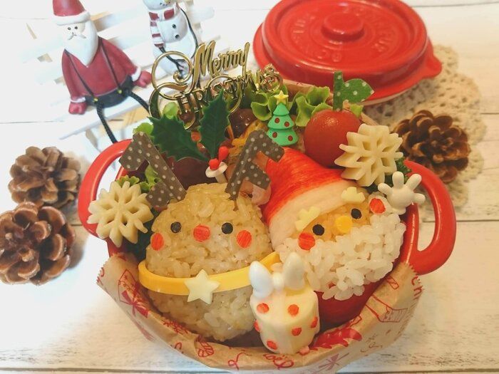 子どもが喜ぶ☆可愛いクリスマスキャラ弁♡