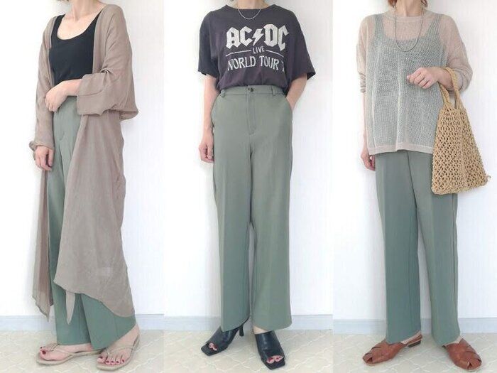 【GU】思わず衝動買いした390円カラースラックス！着回し力も抜群で夏コーデにもおすすめ！