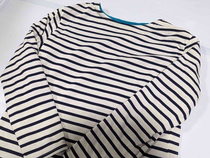 【ワークマン】肌寒いけれどスッキリ着たいときにぴったりな「レディースブロックフリースボーダープルオーバー」