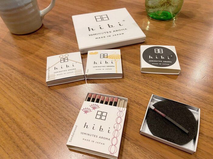アロマのお香「hibi（ヒビ）」！リフレッシュにおすすめ！マッチのようなお香