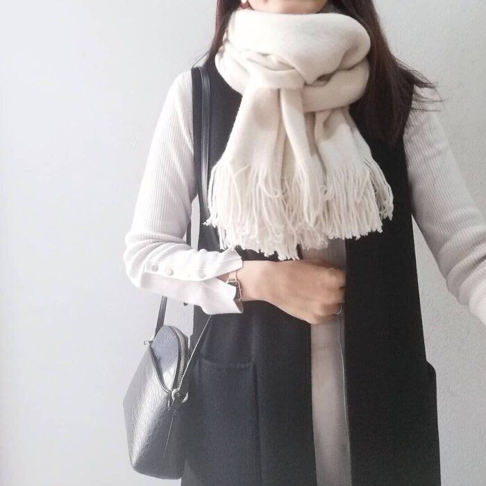 【coca】プチプラが嬉しいふわふわマフラー