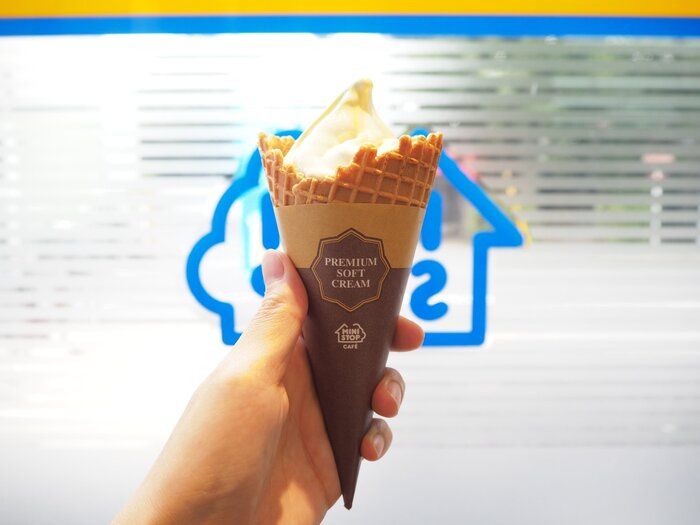 【ミニストップ】メロンファンを裏切らない！静岡クラウンメロンミックスソフトはまるでメロンをそのまま食べているよう！