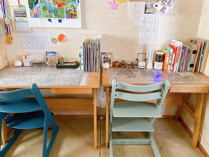 【集中できる学習机にする為に】小学生2人ママがやった机選びと使い方