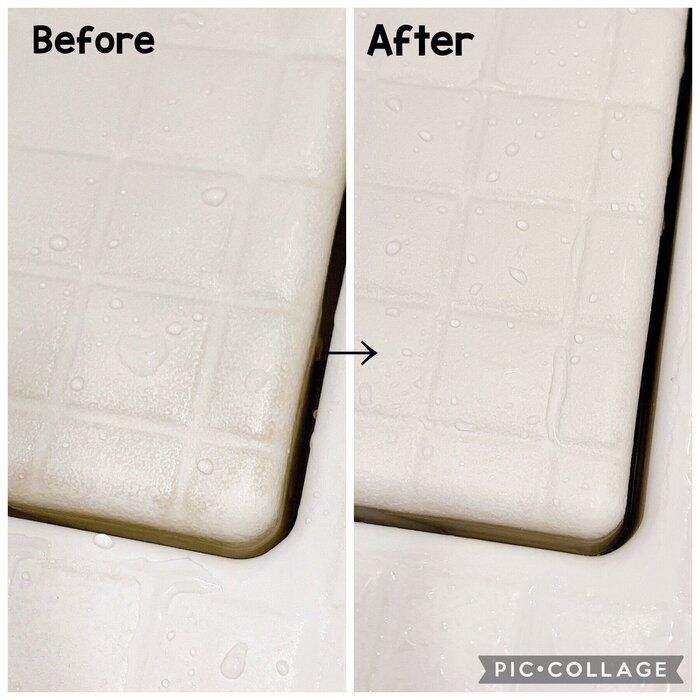 つけ置き不要！お風呂床のあの頑固な黒ずみがあっという間になくなった！！