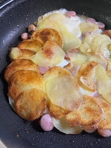 【簡単レシピ】水にさらさなくてOK!時短簡単！ポテトピザが美味しい！