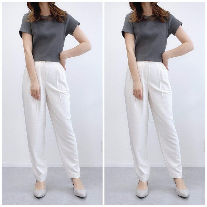 【ユニクロ】楽ちんなのに綺麗見え！？タックテーパードパンツ