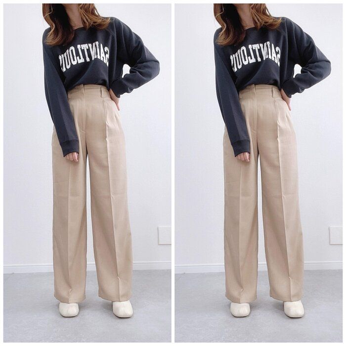 【GU】脚長効果が抜群な話題のカラースラックス