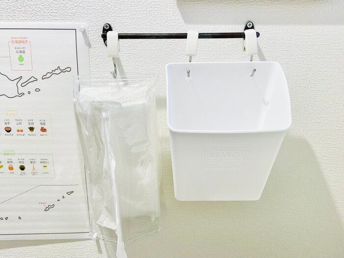 【衛生×家事ラク】トイレのタオルやめました！セリアでつくる原状回復OKなペーパータオル収納