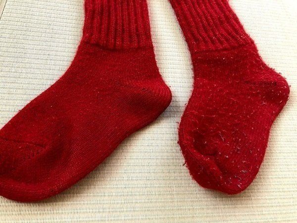 毛玉ソックスその差は歴然!