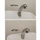 【100均グッズで!】トイレ蛇口の水垢固まり落とし
