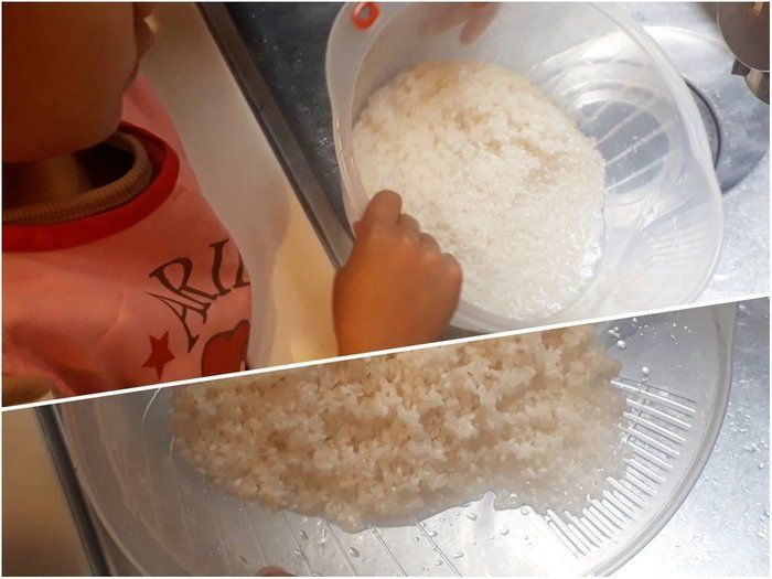 【お手伝い】炊飯は子供におまかせ！洗米がラクにできる100均アイテム